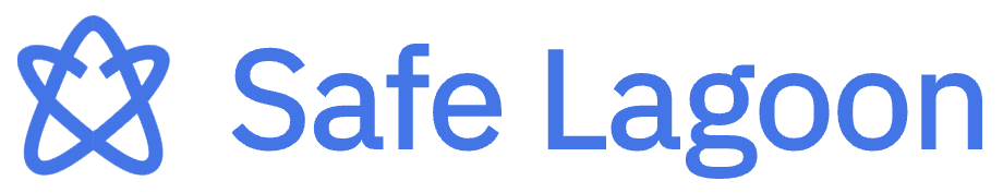The Safe Lagoon logo, featuring calming blue color palette, representing the brand's commitment to family digital safety and parental control solutions.